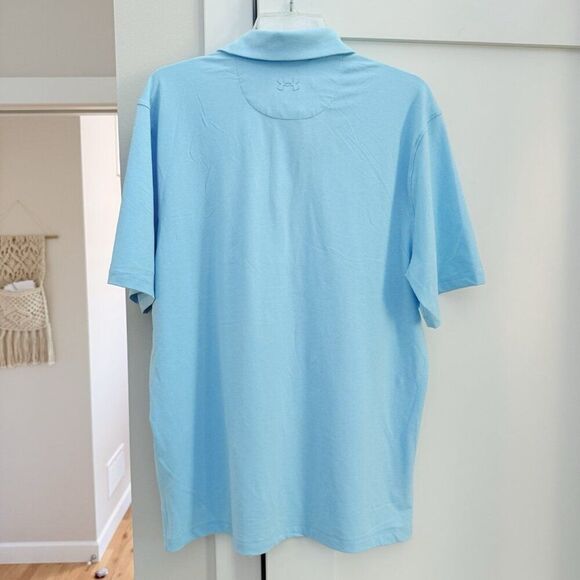 Under Armour TPC Twin Cities Aqua Blue Golf Polo Mens Size Large NWT - Picture 2 of 10